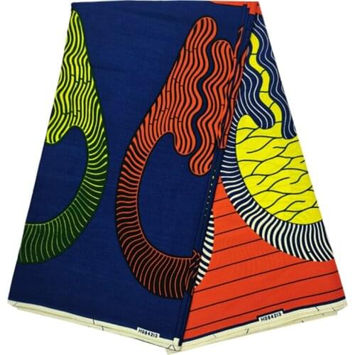 Wedding Dress Material For Dress 100%High Quality Cotton Fabric Real Soft Ankara African Wax Dye Prints Fabric 6 Yards SP19-94