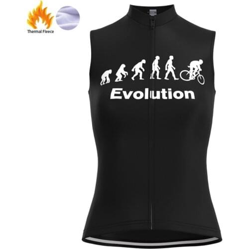 1999 Competition Evolution Team Women Retro Cycling Jersey winter Fleece sleeveless Clothing Bike Jersey maillot ciclismo mujer