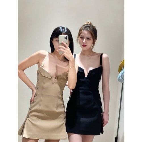 Summer Sexy 2021 New Women High Quality Strapless Sleeveless Vest Dress 2 Color Ddxgz2 4.19