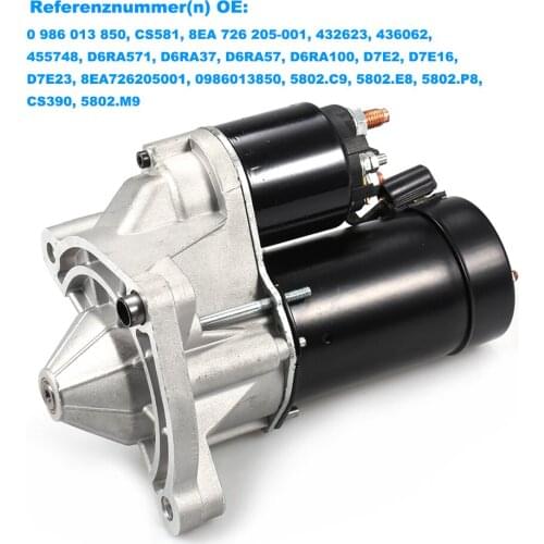 12v Motorcycle Starter Motor Starter Motor Anlasser Starter 9609313280 5802EP, 5802N3, 5802R4, 5802Y3, 5802C9