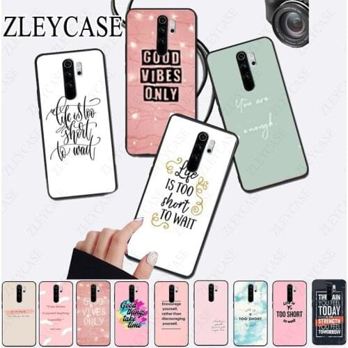 Proverb Phrase Motto Simple English word Phone Case for redmi note8pro note7 note5 note6pro 7A 8 8A Note8T note9s note9pro Cover