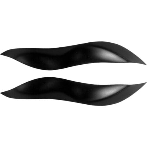 Black Headlight Eyelids Head Light Lamp Eyebrow Cover Trim for Mercedes Benz Smart W450 2003-2006 Accessories