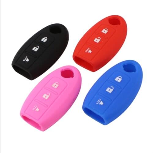 Color My Life Silica Gel Car Key Protection Cover Key Holder Case for Nissan X-trail Xtrail Rogue T32 2014 - 2020 Accessoriess