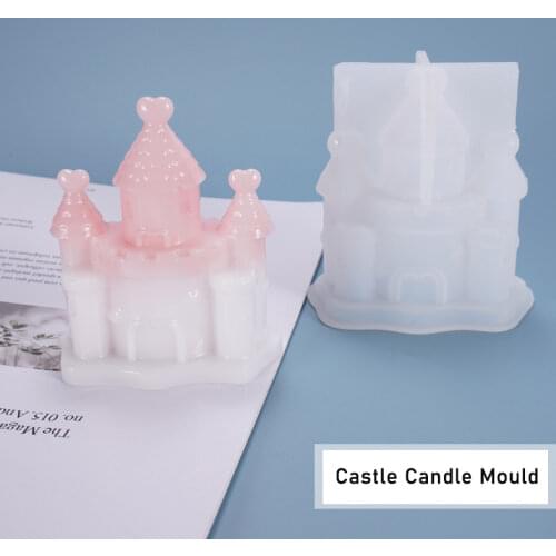 New Building Simulation Mold Castle Candle Silicone Mold Style DIY Candle Making Aromatherapy Candle Mold Crystal Epoxy Mould