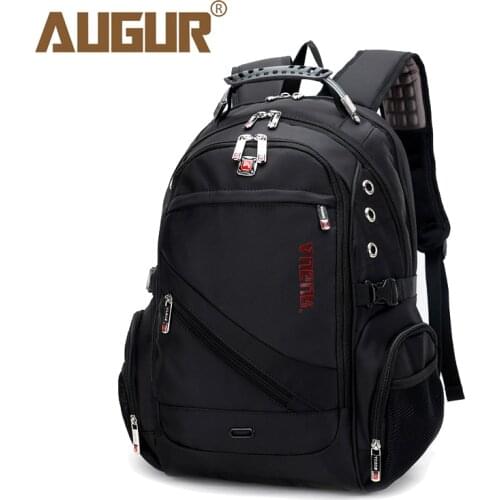 AUGUR Urban Men and Women Backpack 17 inch Laptop Backpack For Male Teenage college Dayback Larger Capacity Travel Bag