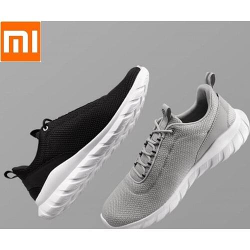 Xiaomi FREETIE Men Sports Shoes Lightweight Elastic Knitting Running Shoes Breathable Refreshing City Sneaker EVA Sole