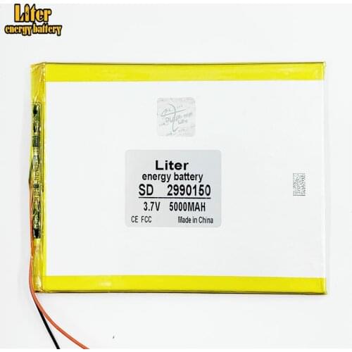 Polymer lithium battery lithiumion With High Quality 2990150 3.7V 5000MAH 7,8,9 inch tablet battery