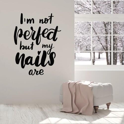 Wall Decal Quote Beauty Salon Stylist Nails Art Studio Interior Decoration Vinyl Window Stickers Creative Lettering Mural M617
