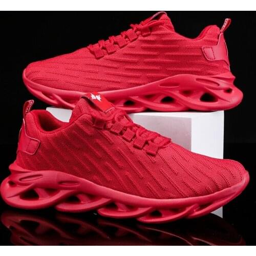 Low-Top Sneakers For Men Sport Shoes Male Breathable Casual Comfortable Fly Weave Air Cushion Running Tennis Shoes Men Baskets