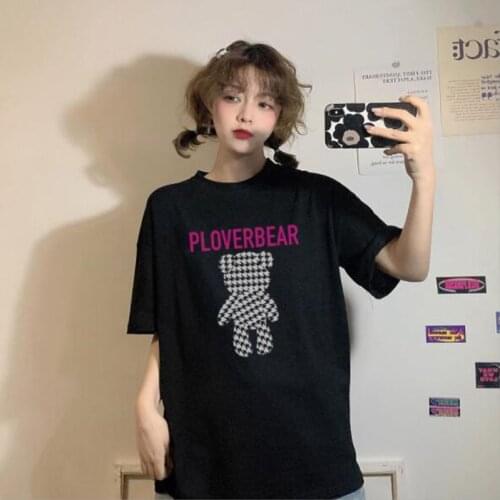 New Style Woman T-shirt Fashion Print Short Sleeve Round Neck T shirt Women Cotton Spandex T-shirts Woman