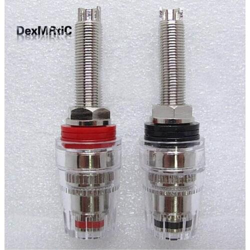 A pair Banana connector Nickel-plated copper Banana plug sockets Binding Post High quality