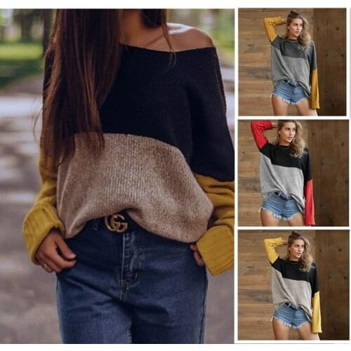 Striped Loose Ladies Fluffy Sweater Pullover 2020 Autumn Winter New Arrival Jumpers Knit Sweaters Women Pull Femme Invierno 2020
