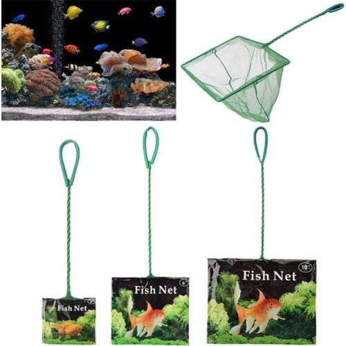 Portable Aquarium Fish Shrimp Quick Catch Net Mesh Fishnet Long Handle Tool Cleaning Tools