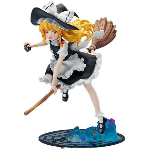 Touhou Project Kirisame Marisa Anime Figures Hand-Made Model Decoration Doll Toy Cute Cartoon Character Model Collectibles Model
