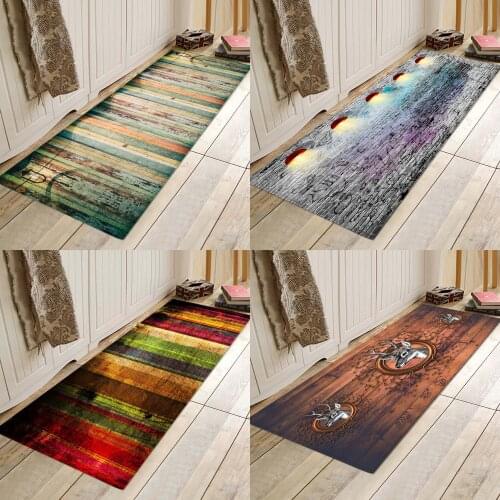 Retro board printing, flannels, absorbent, anti-skid entry mats, bathroom mats, kitchen mats and bedside mats
