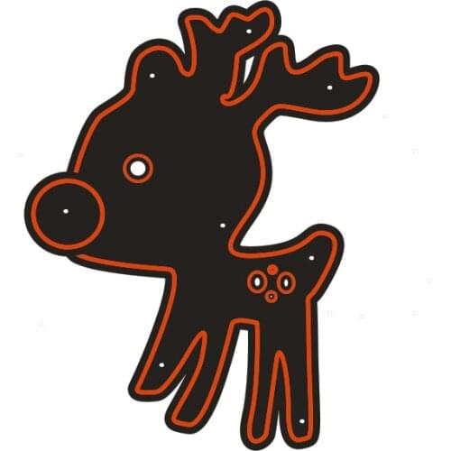 Christmas deer Stencil Metal Cutting Dies Cut Practice Hands-on DIY Scrapbooking Album Craft dies