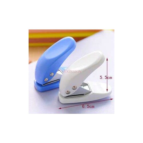 2pcs Single hole punching machine mini manual round hole small punching stationery binding A4 paper document office stationery