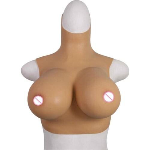 Silicone Breast Forms Fake Boobs Crossdresser Mastectomy C-G Cup Realistic Soft Boobs Skin Transgender Queen Transvestite Bra