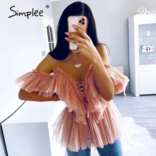 SIMPLEE Peplum Blouses
