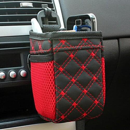 Universal Car Air Vent Outlet Storage Hanging Bag Phone Holder Pocket Organizer