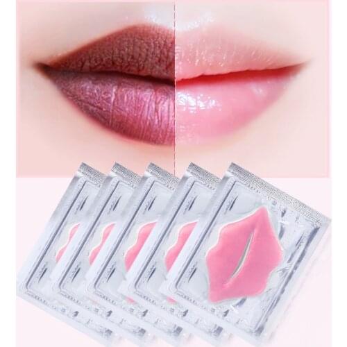 AUQUEST 10Pcs Beauty Super Lip Plumper Pink Collagen Lip Mask Patches Moisture Essence Wrinkle Ance korean Cosmetics Skin Care