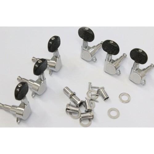 3R3L Chrome Guitar String Tuning Pegs key Tuners Machine Heads for Acoustic Electric Folk Guitar Parts Free Shipping