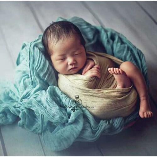 90cmX120cm 10pieces/lot Cheesecloth Wrap Baby Wrap Swaddle Blanket Baby Cocoon Basket Filler Newborn Baby Photography Props