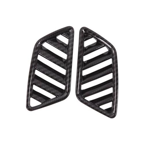 ABS Black Carbon Fiber Front Upper Air Outlet - right Hand Drive Trim For 2018 Mitsubishi Eclipse Cross