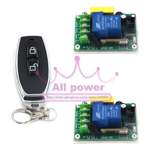 Free shipping AC 220v 30A relay 1CH 315MHz wireless RF Remote Control Switch Transmitter+ Receiver 220V 1CH Radio remote control