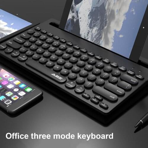 Wireless Keyboard Original Multi-Device 2.4G Bluetooth Unifying Dual Mode Portable For PC Tablet Phone клавиатура