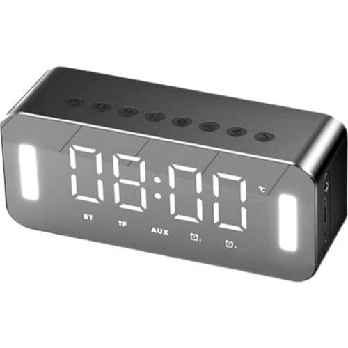 Clock Radios Wireless Bluetooth Speakers Portable Alarm Clock with FM Radio Night Light LED Digital Display Sleep Timer