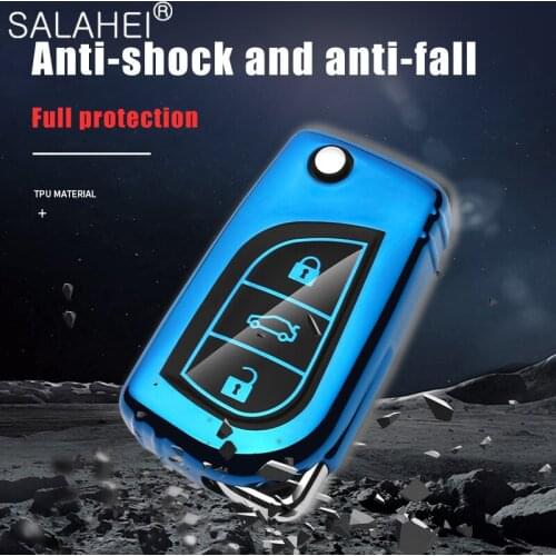 TPU Car Key Cases Cover Shell For Toyota Auris Corolla Avensis Verso Yaris Aygo Scion TC IM 2015 2016 Camry RAV4 Accessories