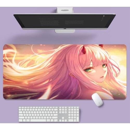 Darling In The Franxx Customized Laptop Anime Mouse Mat Large Gaming Laptop XL Non-slip Rubber Office Computer Mouse Pad