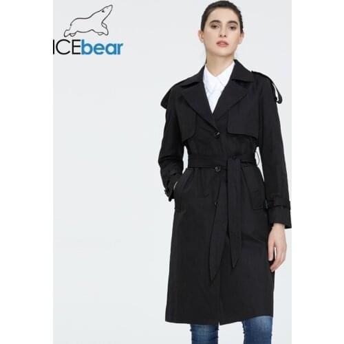 ICEbear 2020 Womens spring windbreaker high-quality womens hooded fashion women clothing brand apparel GWF20029D