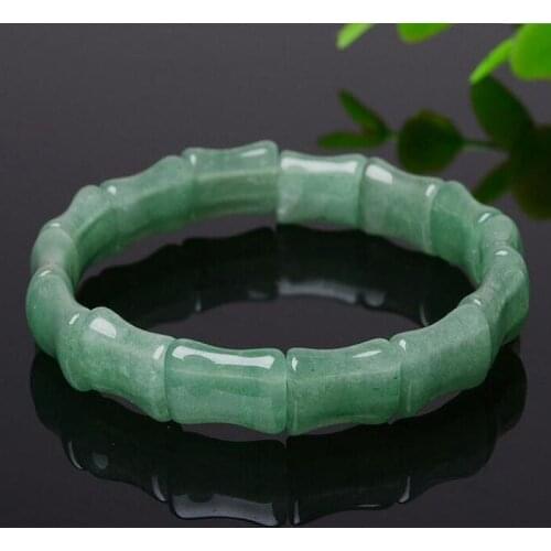Jadery Classic Natural Green Jade Emerald Bracelets For Women Geometric Gemstone Bracelets Bangles Best Gift Fine Jewelry 2019