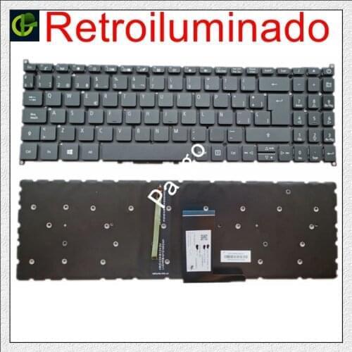 Spanish Backlit keyboard for Acer Aspire A515 A715 A315-54 A315-54G A315-55 A315-55G A515-52 A515-53 A515-54 A615-51 SP LA LATIN
