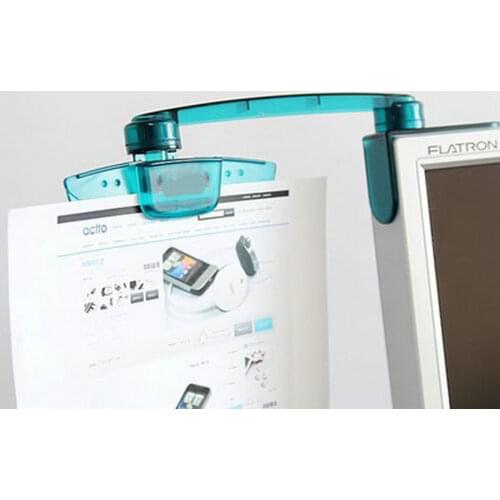 Creative Computer Screen Folding File Folder Clip Monitor File Holder Office Paper Clip Holder