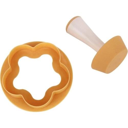 2021 Hot Creative DIY Plastic Cookie Cake Cup Presser Dough Flower Round Muffin Cutter Pastry Cutter Set Tamper Shell Mold