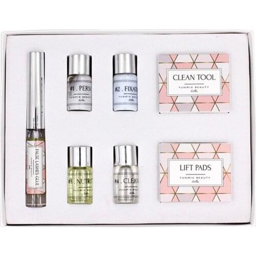 Mini Eyelash Perming Kit Professional Eyelash Lift Cilia Extension Perm With Rods Glue Y-shape Brush Eye Cosmetic Makeup Tools