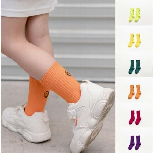 New Fashion Hot Cute Cotton Baby Socks Anti-Slip Infant Sock High Elastic Candy Color Socks Newborn Baby Sock 1-8 Years
