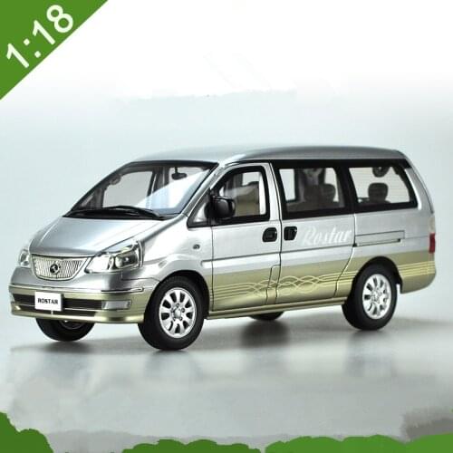 Original Authorized Factory 1:18 Golden Dragon Jinrui Rostar Mpv Car Model, Classic Toy Car Model Bus Models for Gift