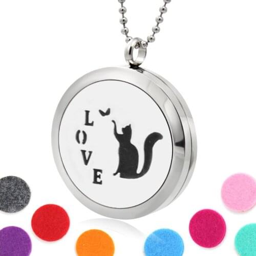 Multiple opions 30mm Mom plain 316L Stainless Steel Perfume Aromatherapy essential oil Diffuser Locket with 10pcs felt pads