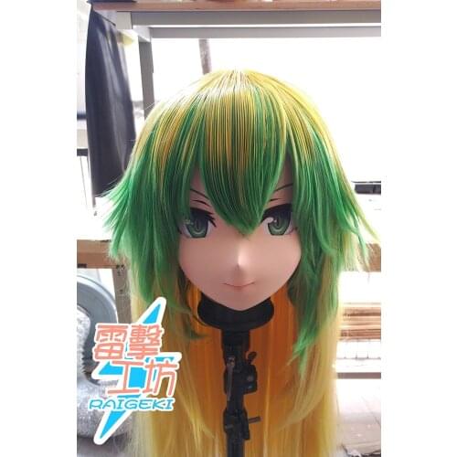 RAIGEKI MAKS 07) Resin 3/4 Head Female/Girl Kigurumi Anime Cosplay Masks Crossdress Japan Role Lolita Crossdresser DOLL BJD Cos