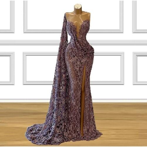 Luxury Evening Dresses Woman 2021 Formal Dress Long for Mother Wedding Party Gown Dubai Arabic Abiye Elbise CXF270