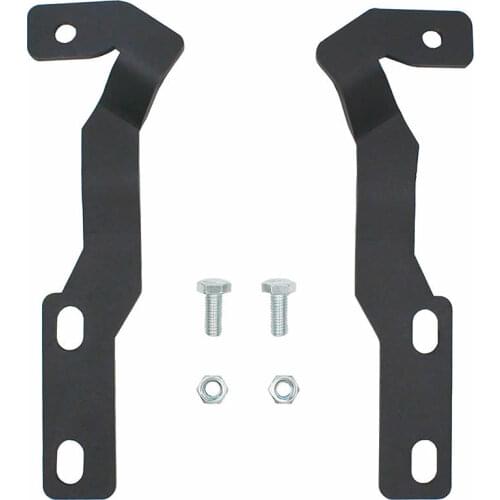 LED Light Pod Metal Hood Mount Bracket Kit/Ditch Hood Light Brackets for 2016-2017 Toyota Tacoma - black