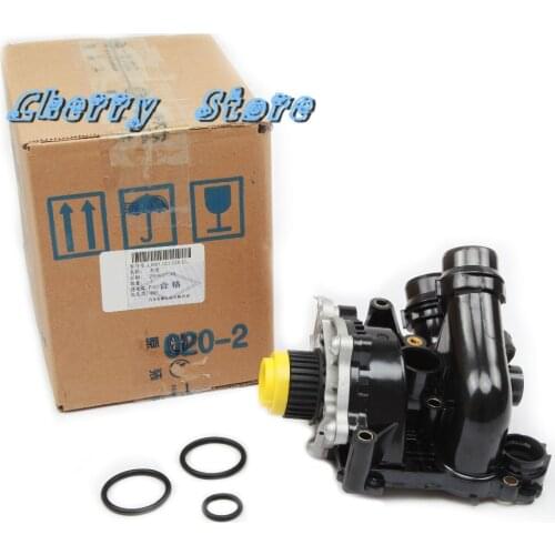 NEW 06H 121 026 CQ Engine Water Pump Thermostat Assembly For VW Passat Golf CC Tiguan Jetta Audi A4 A5 A6 Q5 2.0TSI 06H121026AB
