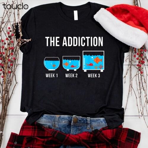 Funny Aquarium Aquarist Fish Tank Addiction Fish Keeping Gift Unisex T-Shirt