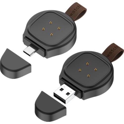 Type C/USB Quick Charger For Fitbit Versa 3 / Fitbit Sense Smart Watch Charger Portable Magnetic Charging Base Stand for Versa3