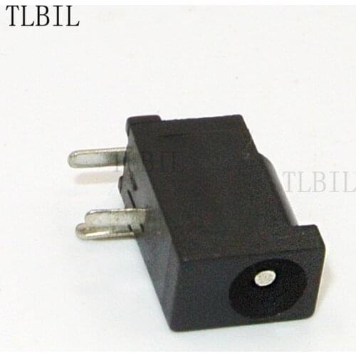 1000Pcs PCB Mount 1.1x3.5mm Female DC Power Jack Plug Socket Connector Black