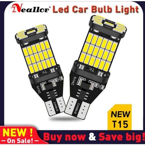 2 T10 W5W 194 T15 W16W 921 LED For Car Accessories Led Bulbs Canbus No Error 12V 6000k White Orange Red Auto Lamp Reverse Lights